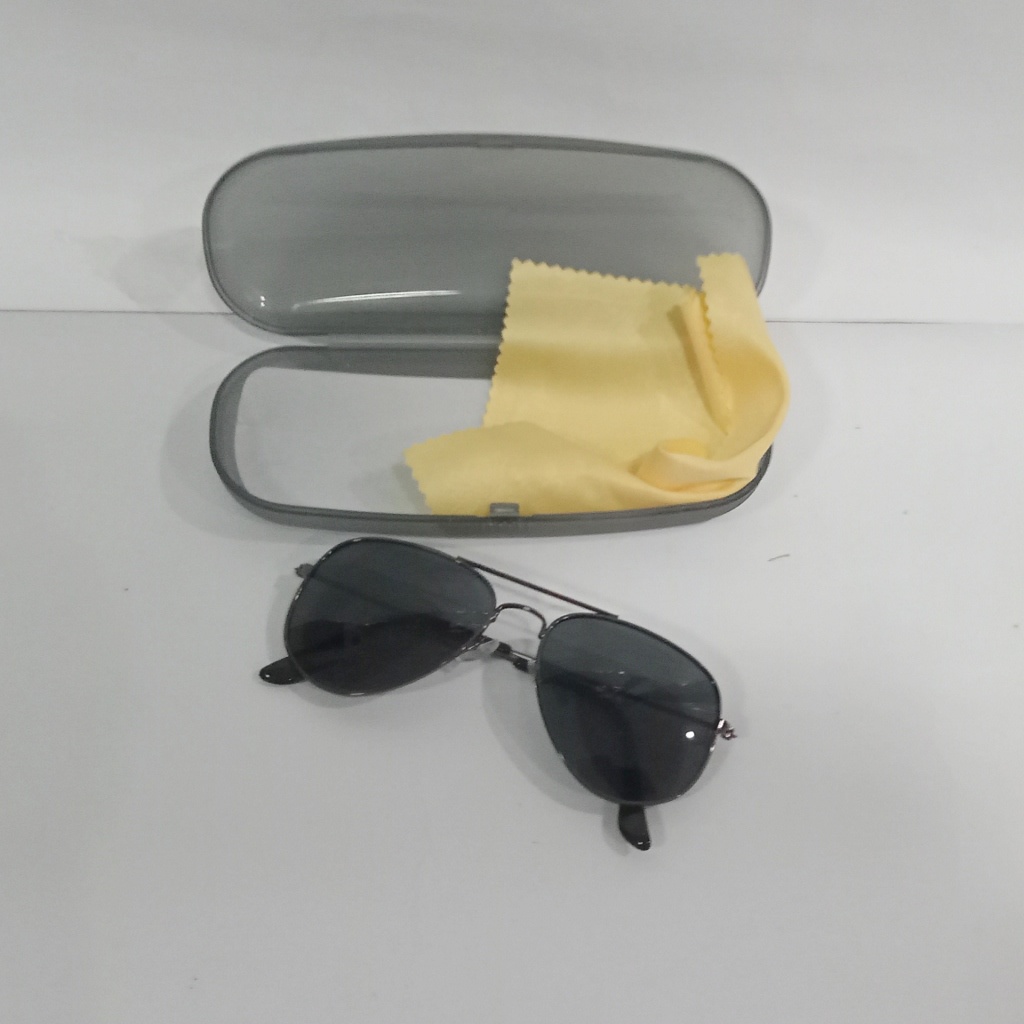 Kacamata anak aviator hitam / sunglasses fashion bl rv mirror murah lucu keren / aksesoris kids sunglasess kaca mata anak laki atau perempuan-hitam + box