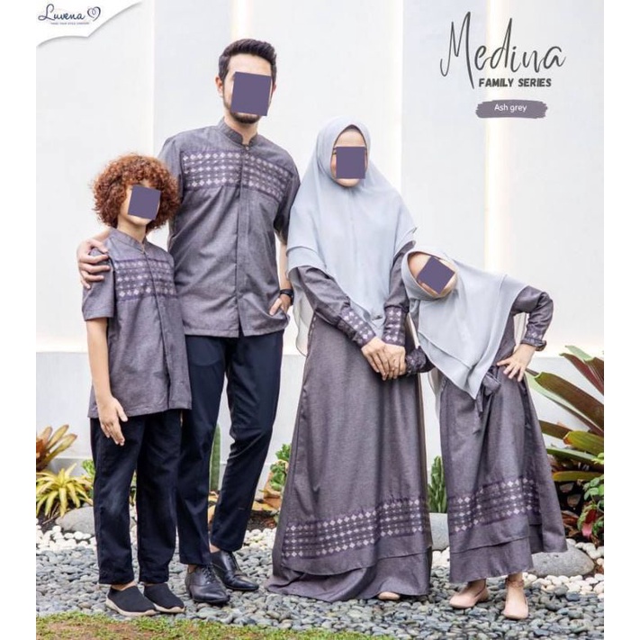 TERBARU sarimbit Medina family series | By LUVENA ORI | couple keluarga sarimbitan syar'i gamis polo