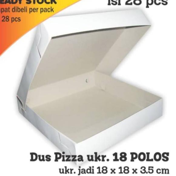 

1.1 BIG SALE FASION Dus Pizza 18 x 18 x 3,5 cm POLOS (28 pcs )