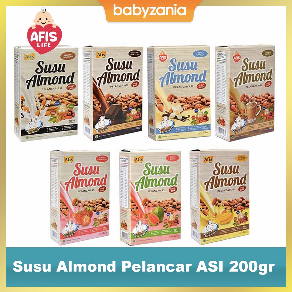 Afis Life Susu Almond Pelancar Asi 200gr