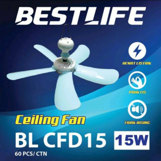 Kipas gantung 15watt ,  25 Watt , 30 Watt / heli fan