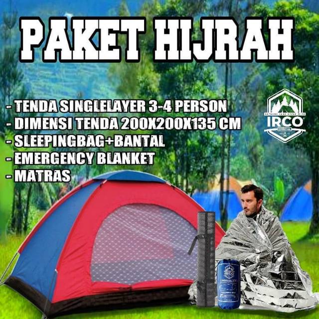PAKET HEMAT HIJRAH IRCO OFFICIAL TENDA MATRAS BLANKET