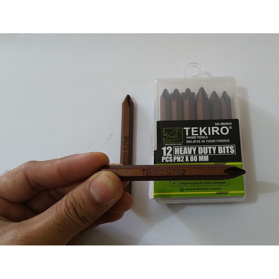 Tekiro Mata Obeng Ketok PH2 - Heavy Duty Bits PH2 x 80 mm - Per Pcs