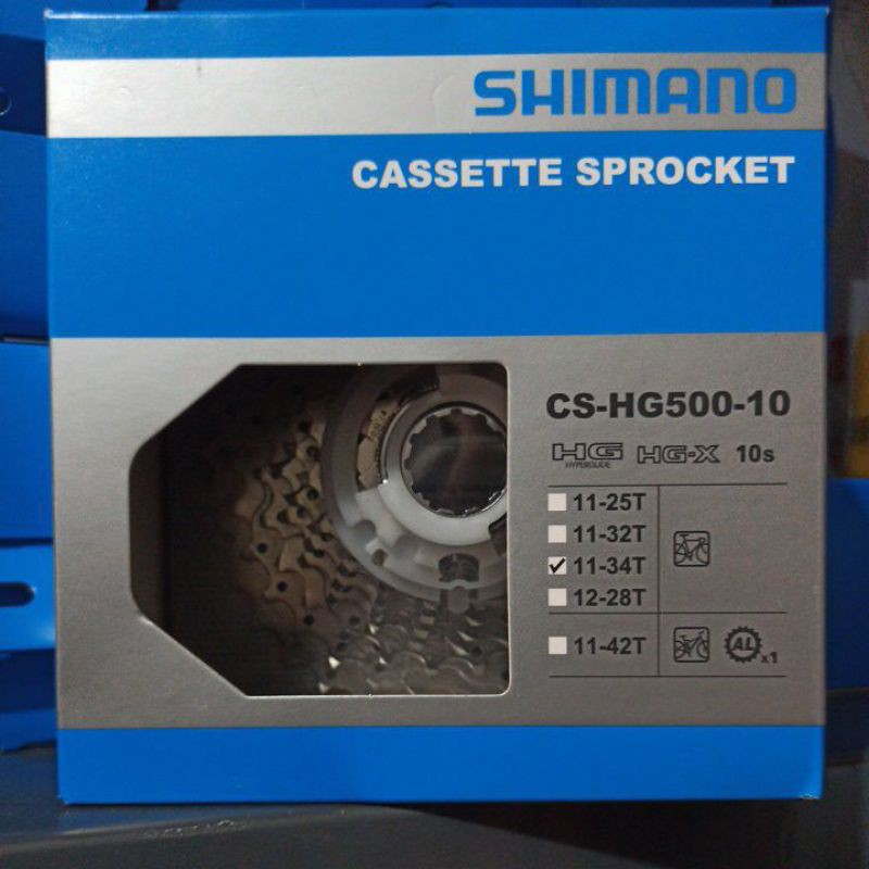 Gear Belakang Sepeda Sproket Sprocket Shimano HG500 10 Speed 34T