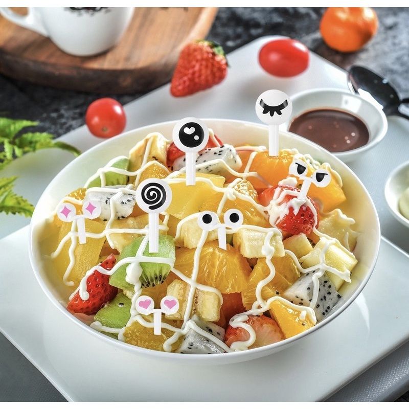 TUSUKAN GARPU BENTO ISI 10 PCS - MINI MATA