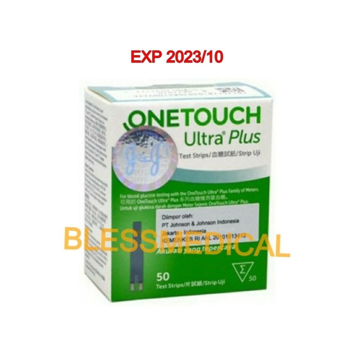 ✨COD✨ strip onetouch ultra plus 50 test / Strip one touch ultra plus isi 50