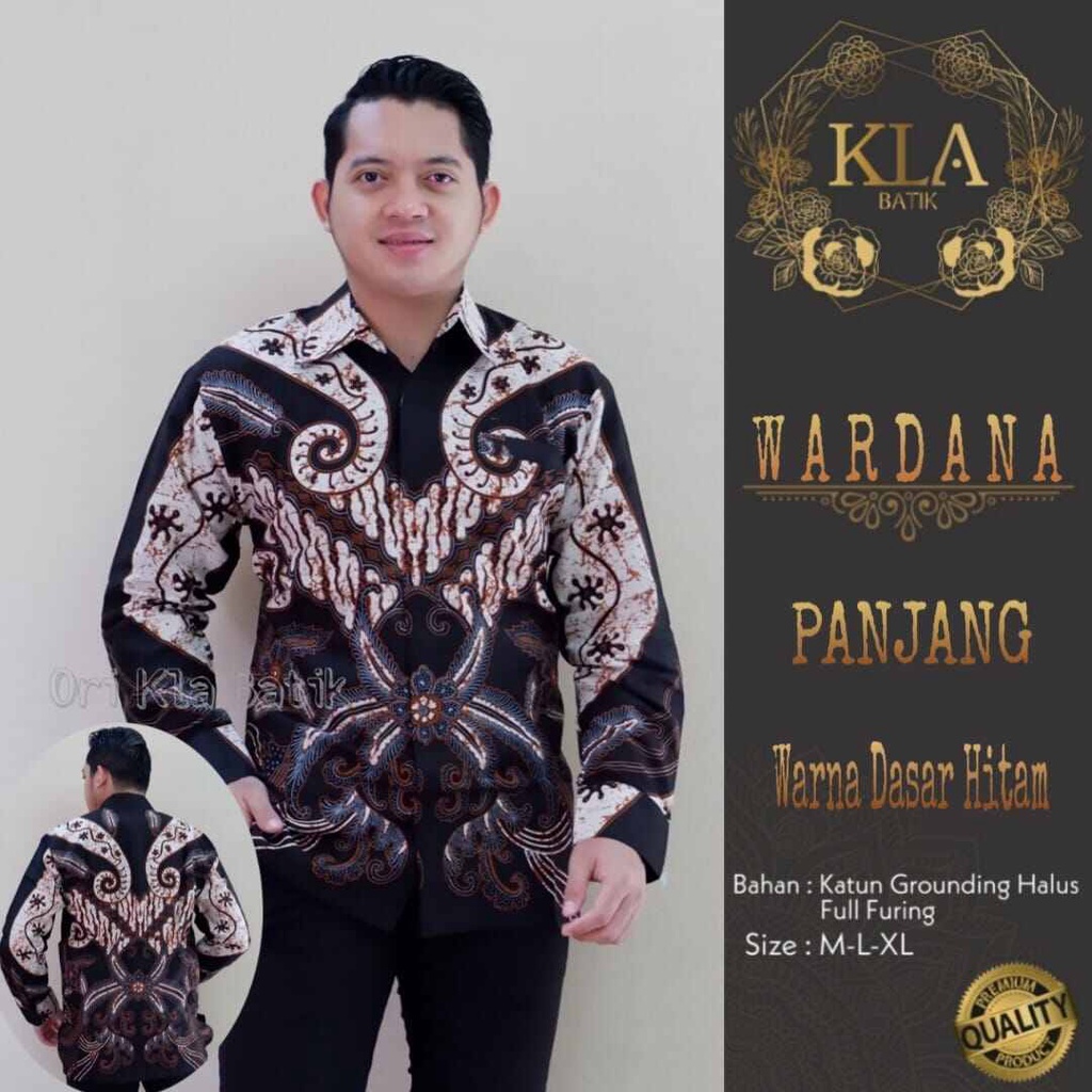 Batik pria terbaru 2022 warna putih tulang / kemeja batik lengan panjang kekinian / batik cowok terbaru lengan panjang 2022 / kemeja batik pesta terbaru / baju batik kerja WARDANA / baju batik pria lengan panjang premium