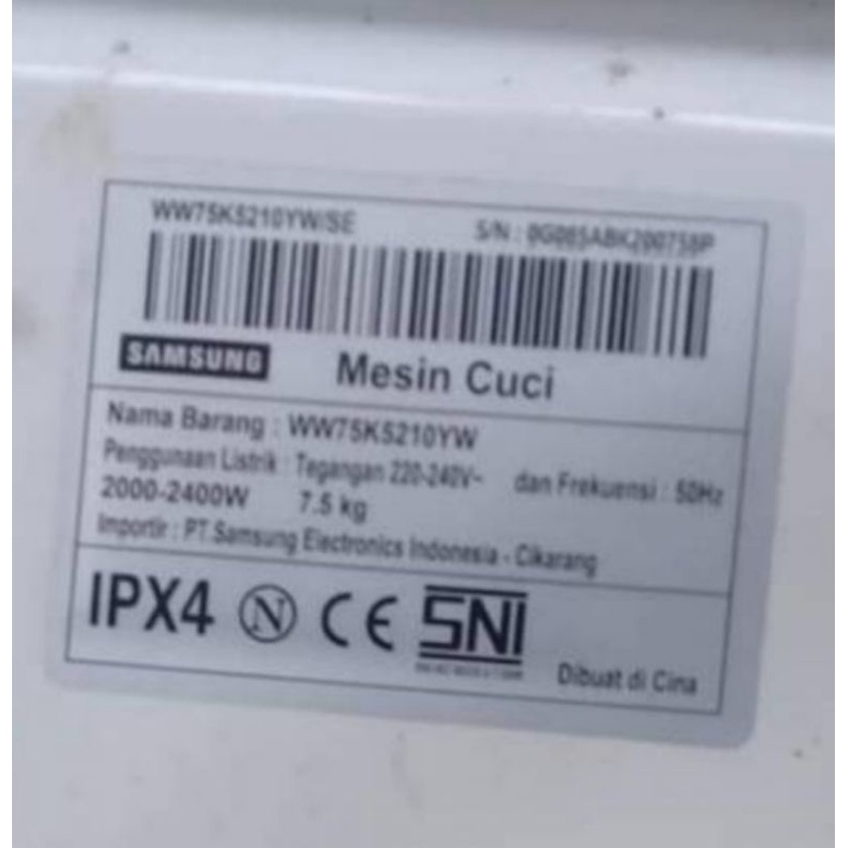 Spider Segitiga Drum Mesin Cuci Samsung WW75K5210YW
