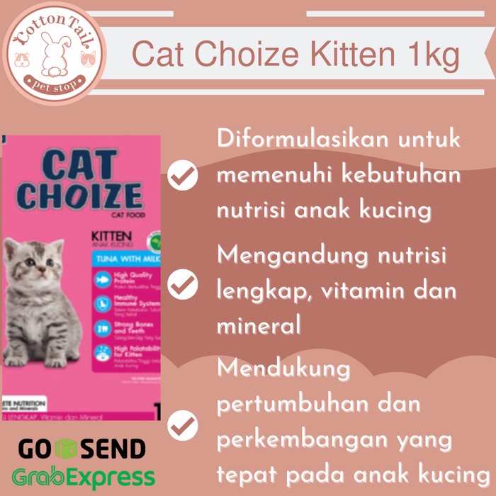 Cat Choize Kitten 1kg - Makanan Kucing Cat Choize / Cat Food Kitten