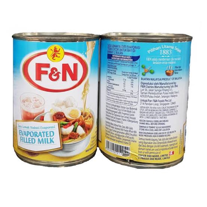 Susu Evaporasi dus isi 48 kaleng / Evaporated FN / F&amp;N 380 ml / Susu Cair / Evaporasi / F&amp;N / Susu Evaporasi FN / S