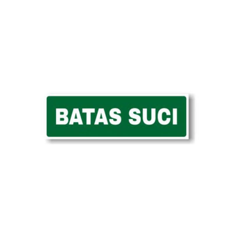 

Stiker batas suci stiker tulisan batas suci stiker mesjid stiker sign uk 7,5×23cm