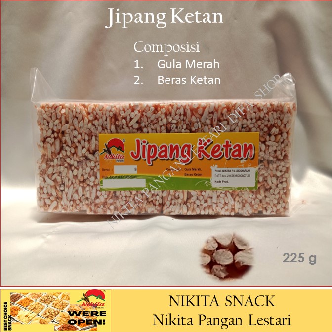 jipang ketan 225g,jipang renyah ,gurih,renyah,murah DIFA Shop