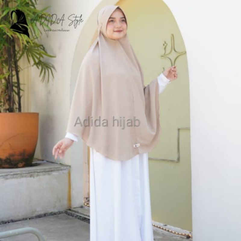 Jilbab Khimar Simpel Pet Tali/Jilbab Instan Pet Tali Wolfis