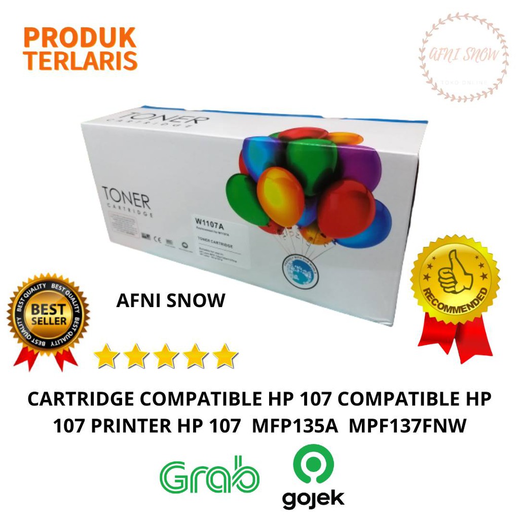 Compatible HP 107 HP Toner Cartridge 107A HP 107 MFP 135A PLUS CHIP