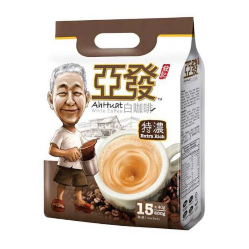 

Kopi AHUAT White Coffee Extra Rich AHUAT Extra Rich/Import