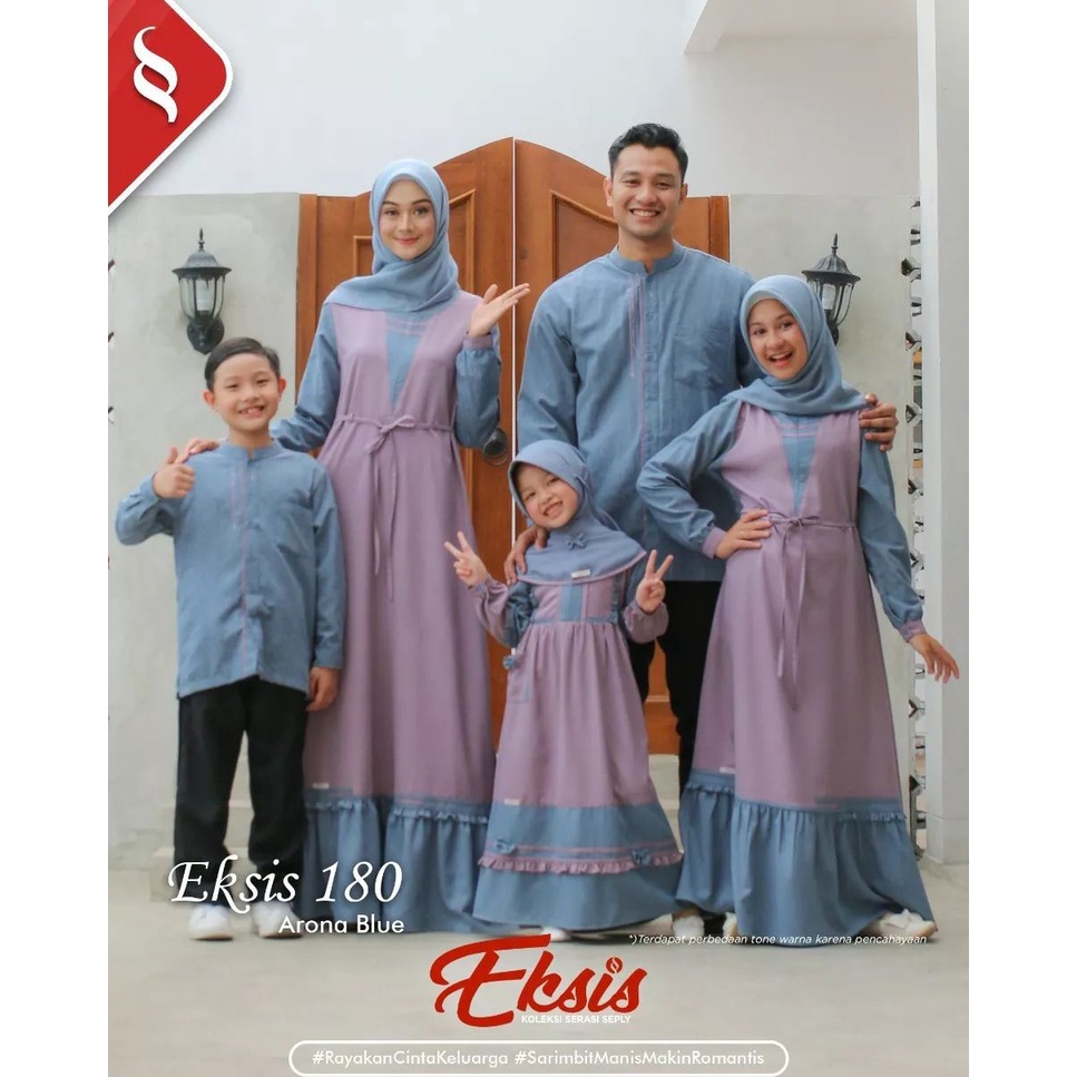 SARIMBIT 2022 SEPLY EKSIS 180 ARONA BLUE / GAMIS SEPLY MEYRA 72 ARONA BLUE / KOKO SEPLY KASEO 143 AR