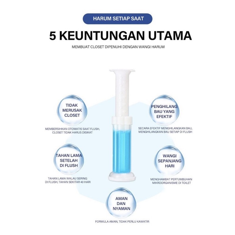 Pengharum Toilet - Gel Pembersih Kloset - Suntik Gel Pembersih WC - Pewangi