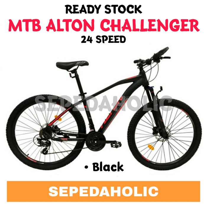 Sepeda Gunung 27.5 Inch MTB ALTON Challenger 24 Speed - Grey