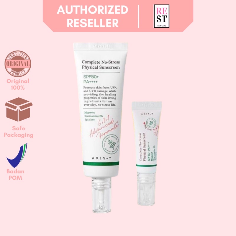 Axis-y complete no stress physical sunscreen spf 50+ PA +++ ORIGINAL AXIS Y SUNSCREEN