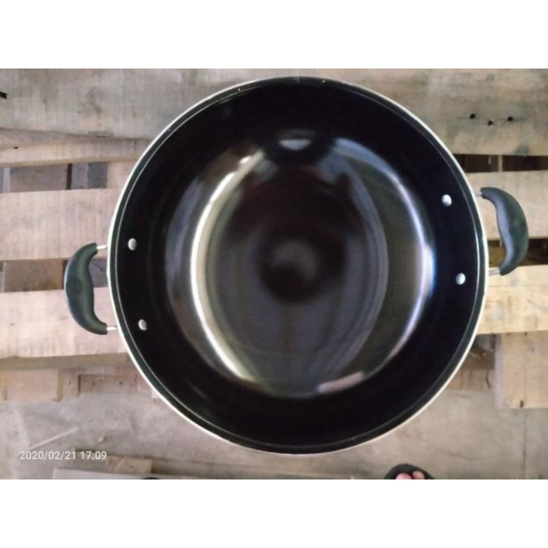 Wajan Enamel 34 cm/anti gores/anti lengket/IMPORT/JEHO Master