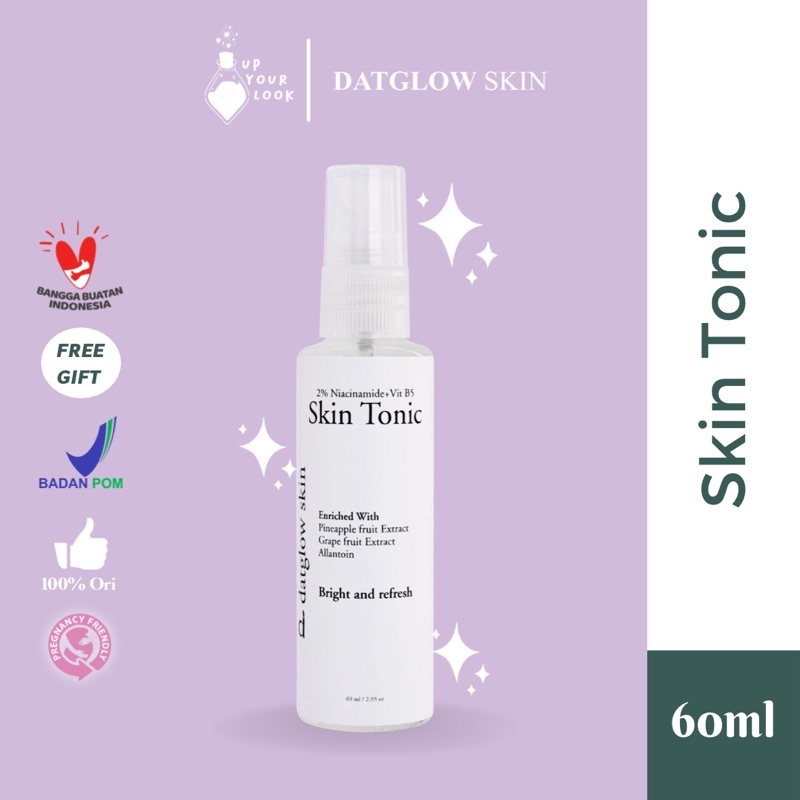 ✨Up Your Look✨ Skin tonic, ex glowing toner 60ml Datglowskin datlow skin toner jerawat