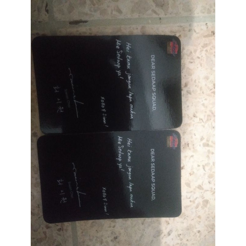 GIVE CARD TANDA TANGAN SIWON CHOI ORI