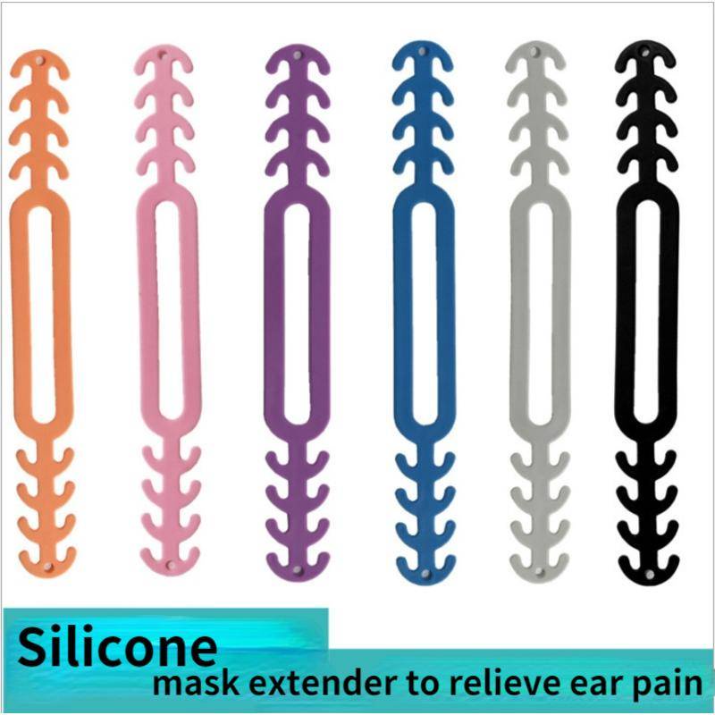 Strap Extender Masker Bahan Silikon Warna Acak Untuk Anak / Dewasa