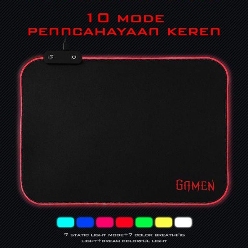 GAMEN GP-Halo Gaming Mousepad RGB Lighting