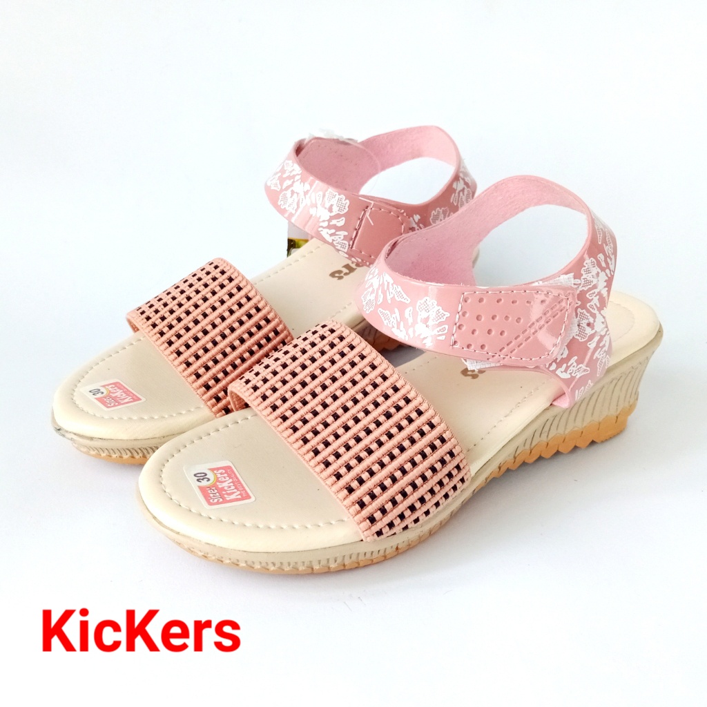 Kickers FZ Rajut 01 Sandal Slop Anak Perempuan Hak 5cm Size 26-35