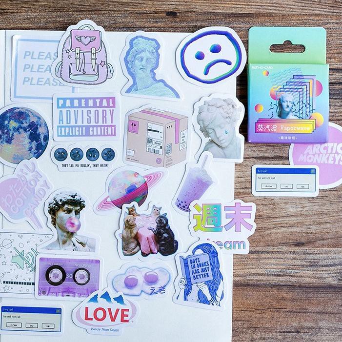 

PROMO!!!! NEEDED.ID | 45Pcs Stiker Modern Aesthetic untuk Scrapbook DIY / Sticker Scrapbook DIY / Ju