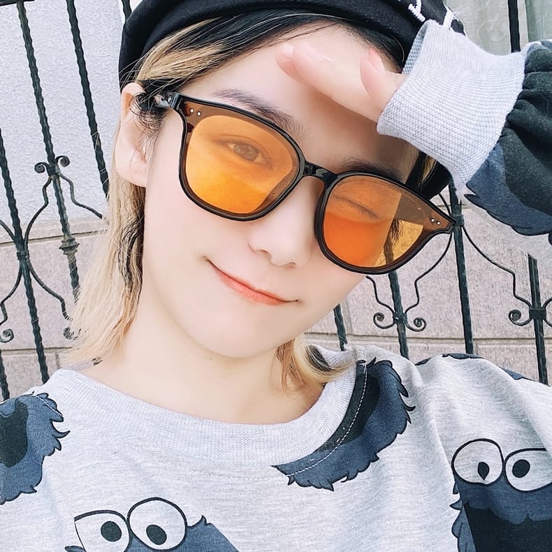 HC Kacamata Hitam Fashion Wanita 1111 Kaca Mata Vintage Retro Korea Sunglasses Import Murah-4