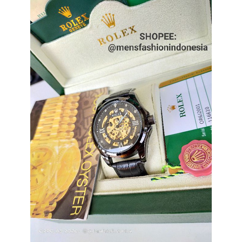 JAM TANGAN ROLEX  AUTOMATIC TRANSPARAN