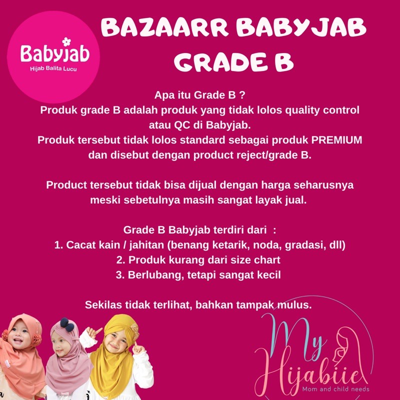 Jilbab Anak Babyjab Sakura Grade B