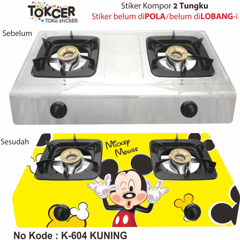 STIKER Kompor 2 Tungku MICKEY MOUSE