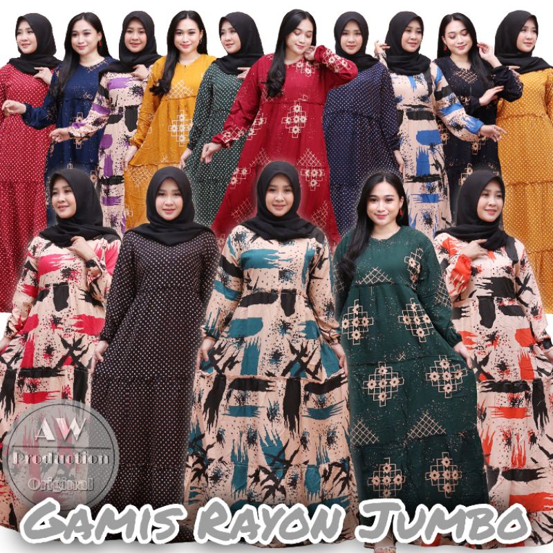 Gamis Felina Rayon Premium Super Jumbo LD 120 - PB 140 Homedress Busui Bumil Friendly Dress Susun Adem Murah