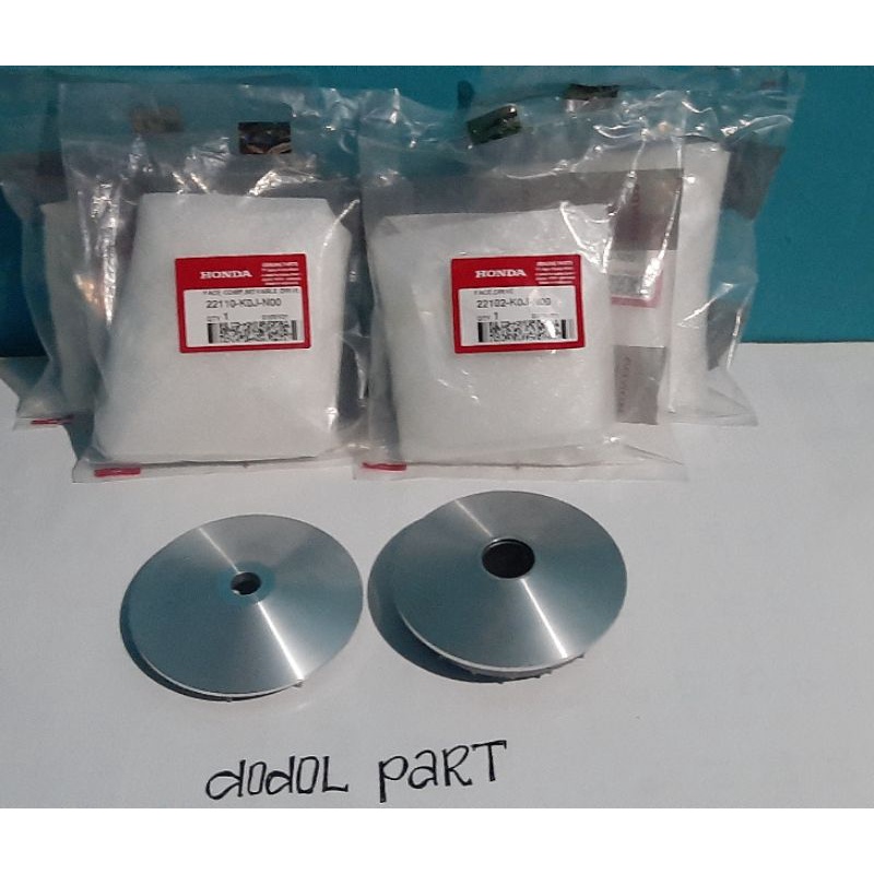 Rumah Roller + Kipas Pully Racing Custom Bubut 13,8 Kerok Jalur Roller Kode KOJ K0J Genio Scoopy Bea