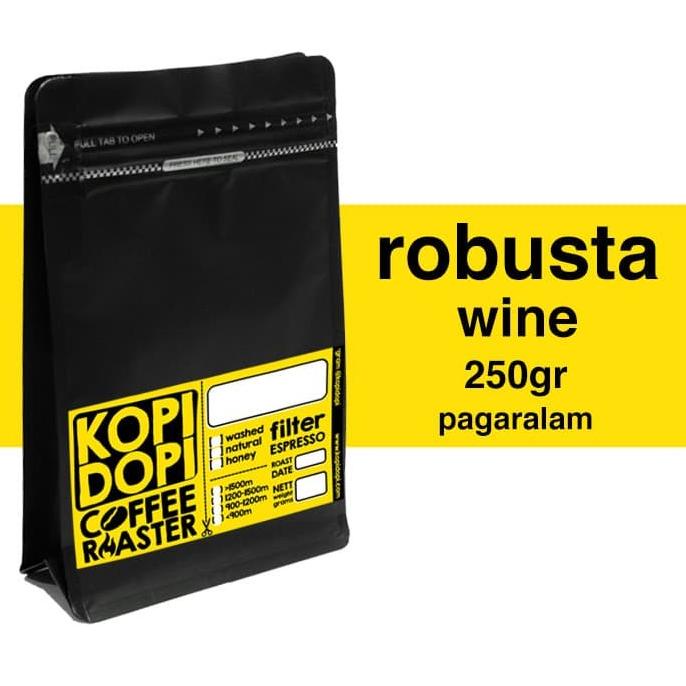 

[ COD ] Biji Kopi Robusta Wine Pagaralam 250gr 250g 250 gram STOK TERBATAS Kode 603
