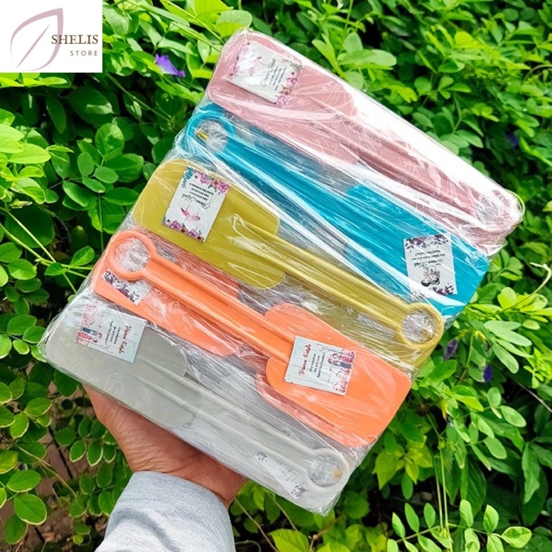 Souvenir berupa Sodet cabe warna-warni  isi 50 pcs// Sendok Kue, SUDAH TERMASUK KARTU UCAPAN CETAK N
