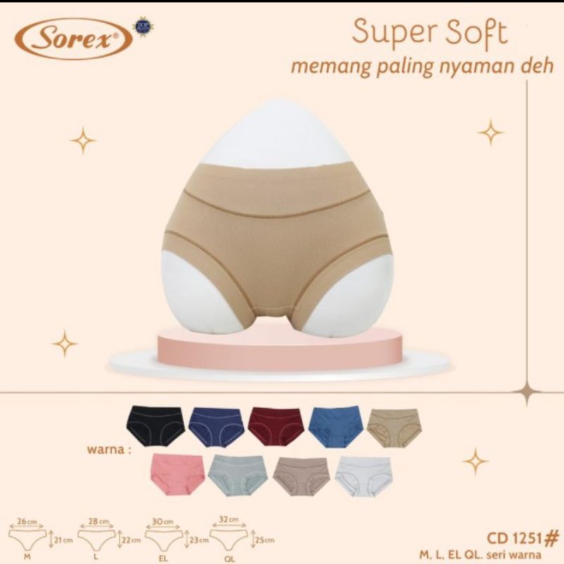 Celana dalam Sorex 1251 super soft