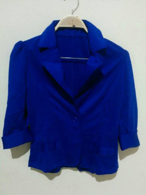 Bow back blazer pita putih hitam 7per8 warna  blazer kerja wanita blazer kantor