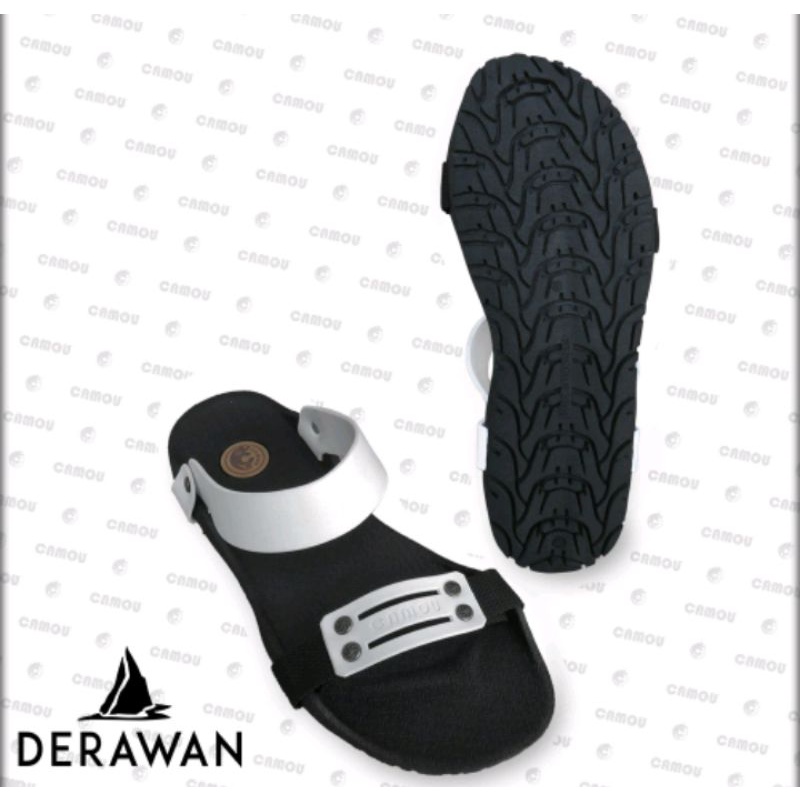 Sandal Pria Camou Model Derawan [ORIGINAL] /Camou Derawan Putih/sandal jepit/sandal karet/sandal