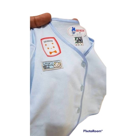 (3pcs)Baju Bayi Kensi Baby Mocha SNI/Little Boboho /Baju Bayi buntung Lembut-6