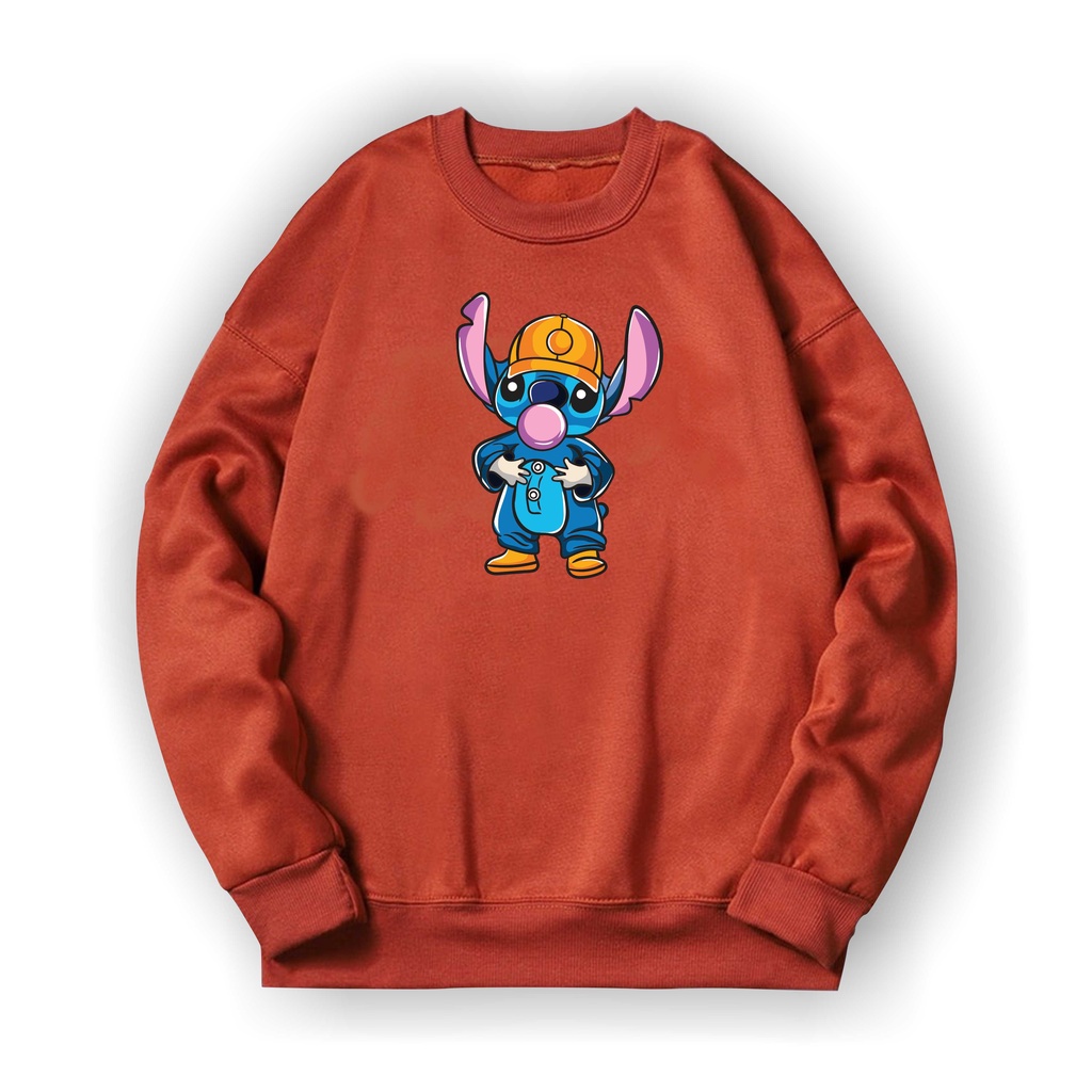 STICH Basic Sweater II STICH Sweater Crewneck II Sweatshirt SIZE M - XL ( Pria &amp; Wanita / Anak &amp; Dewasa )