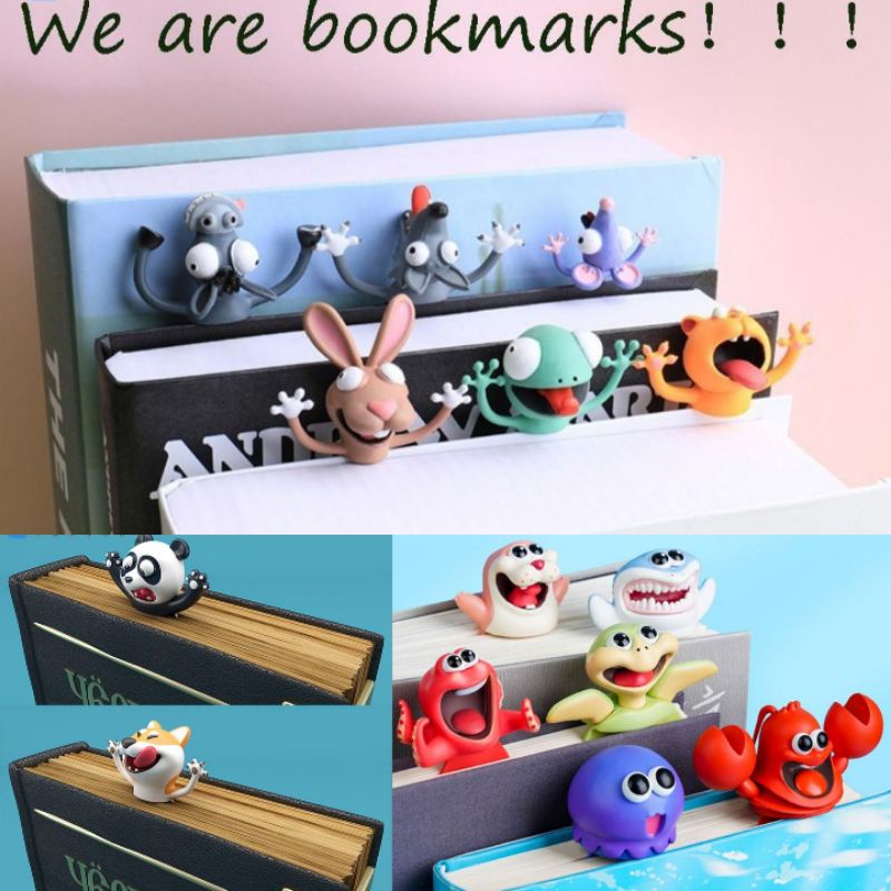 

Pembatas Buku Bookmark Bentuk Hewan Animal Lucu Unik Simple Praktis Decor Stationery