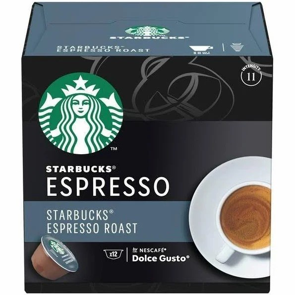 

Nescafe Dolce Gusto Starbucks Espresso Roast 12 coffee Capsule