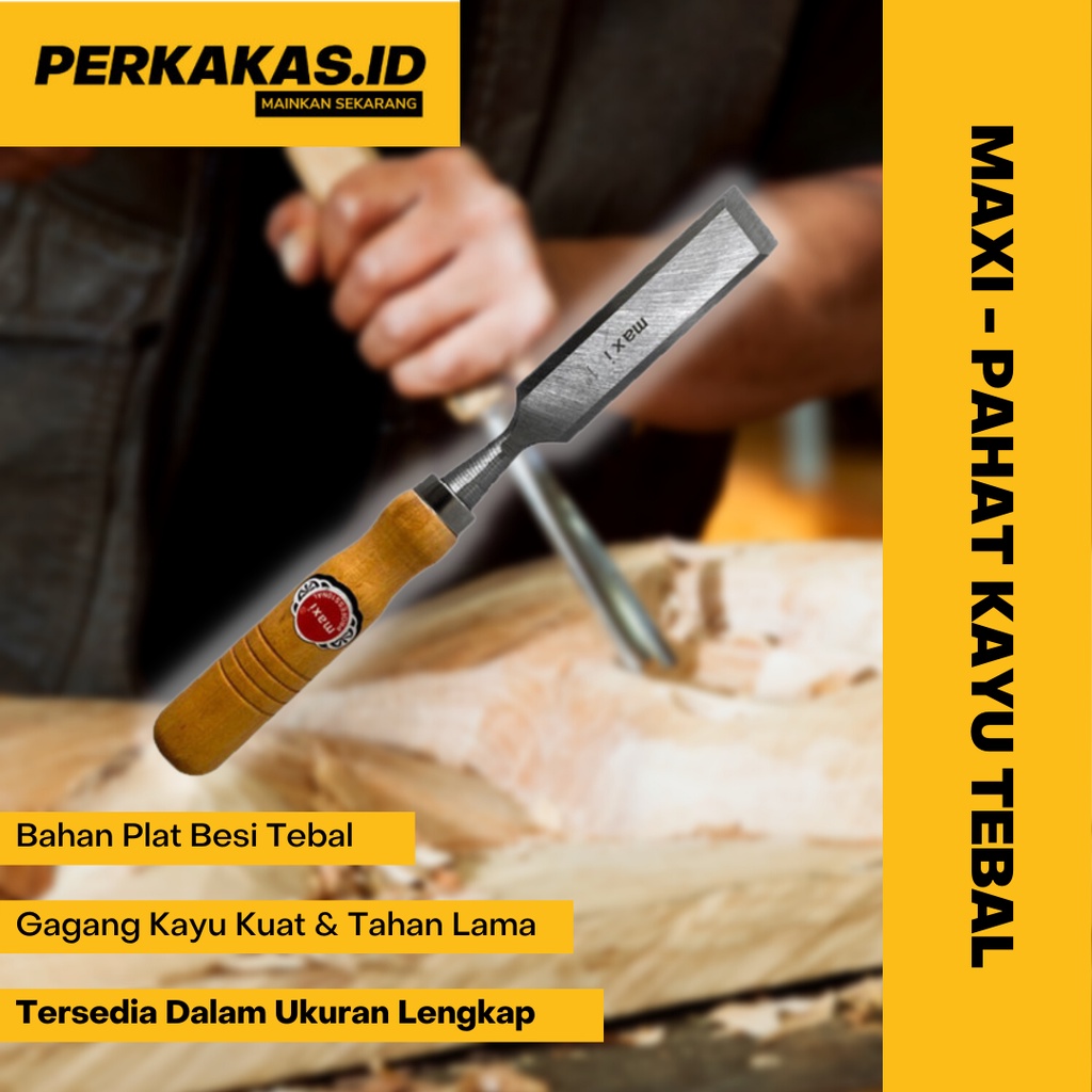 Pahat Kayu Ukir Baja Ukuran Lengkap MAXI