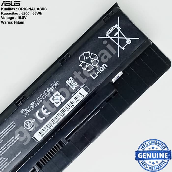 Baterai ORI Asus N46 N46V N46VB N46VM N46VJ N46JV N46VZ N56V N56VZ