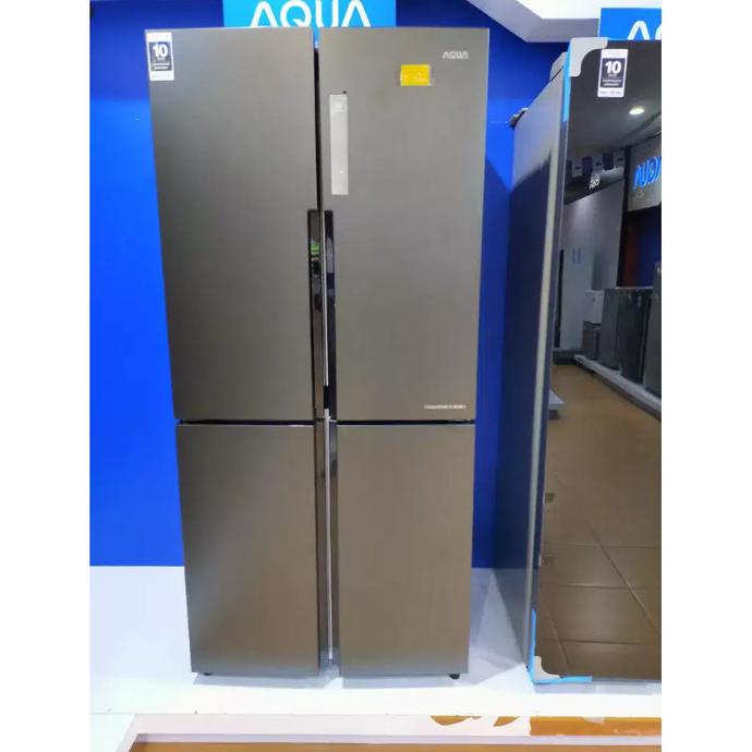 KULKAS AQUA JAPAN AQR IM 525 AM LEMARI ES 2 PINTU SIDE BY SIDE