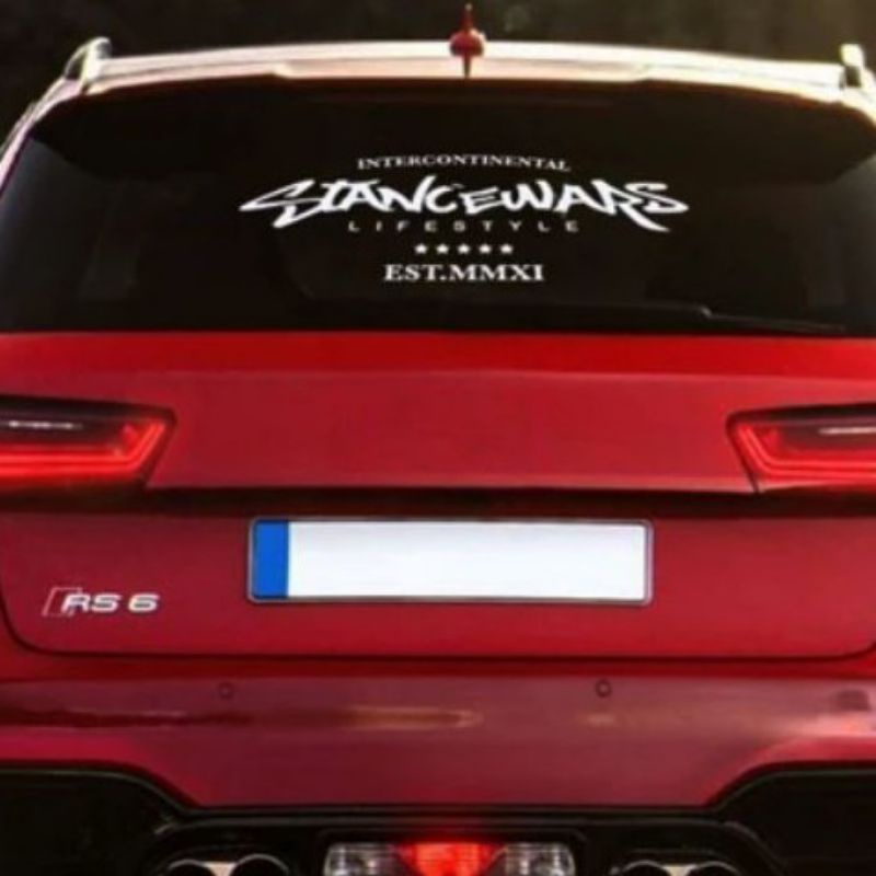 stiker mobil kaca belakang stancewars