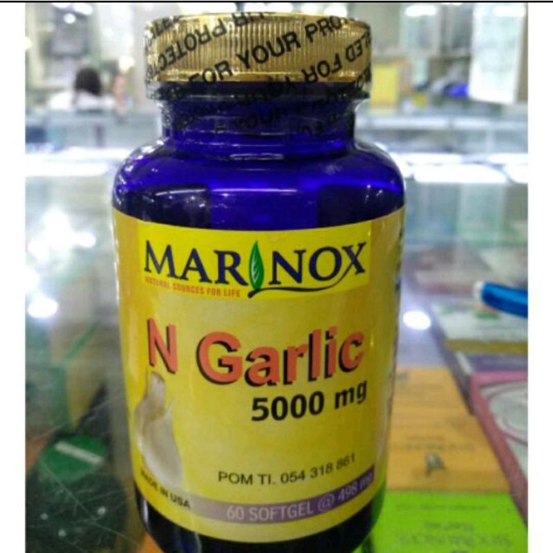 MARINOX N-GARLIC ODORLESS(BAWANG PUTIH EXTRAC)ISI 60 KAPSUL